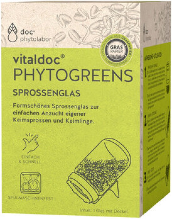 Sprossenglas Vitaldoc Phytogreens